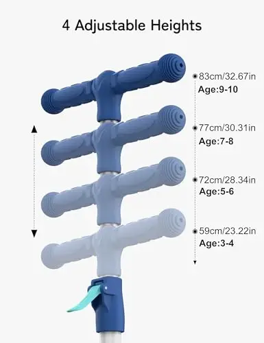 Besrey Kick Scooter for Kids Ages 3-10, 3-Wheel Folding Scooter with Adjustable Height, LED Light Wheels, Extra Wide Deck for Outdoor Activities - BESREY (1)