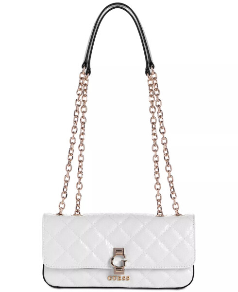 Bessey Quilted Convertible Crossbody Flap White - 1