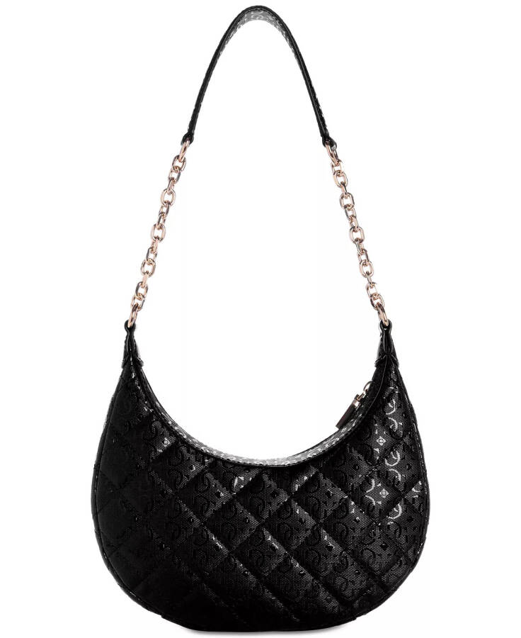 Bessey Quilted Hobo Shoulder Bag Black - 6