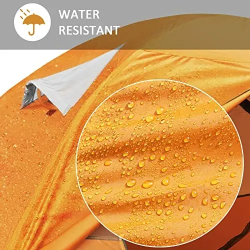 Bessport Camping Tent 1/2 Person Tent Waterproof Two Doors Backpacking Tent Easy Setup Lightweight for Outdoor, Hiking Mountaineering Travel - 4