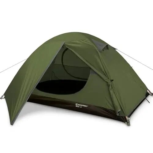 Bessport Camping Tent 1/2/3/4 Person Tent Waterproof Two Doors Backpacking Tent Easy Setup Lightweight for Outdoor, Hiking Mountaineering Travel - 3