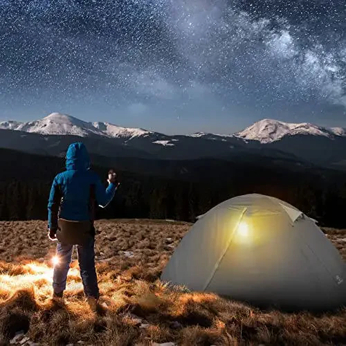 Bessport Camping Tent 1/2/3/4 Person Tent Waterproof Two Doors Backpacking Tent Easy Setup Lightweight for Outdoor, Hiking Mountaineering Travel - 14