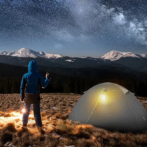 Bessport Camping Tent 1/2/3/4 Person Tent Waterproof Two Doors Backpacking Tent Easy Setup Lightweight for Outdoor, Hiking Mountaineering Travel - 7