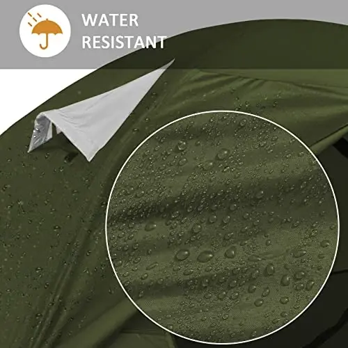 Bessport Camping Tent 1/2 Person Tent Waterproof Two Doors Backpacking Tent Easy Setup Lightweight for Outdoor, Hiking Mountaineering Travel - 3