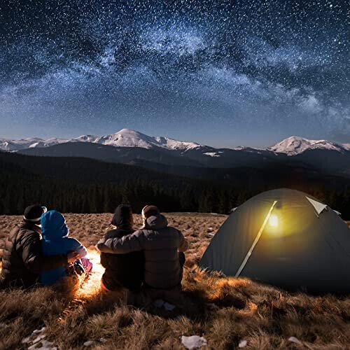 Bessport Camping Tent 1/2 Person Tent Waterproof Two Doors Backpacking Tent Easy Setup Lightweight for Outdoor, Hiking Mountaineering Travel - 14