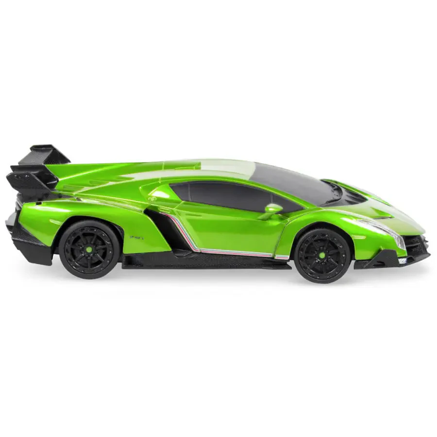 Best Choice Products 1/24 litsenziyalangan RC Lamborghini Veneno Sport poygasi mashinasi 2.4GHz masofadan boshqarish pulti bilan - yashil rang - 3