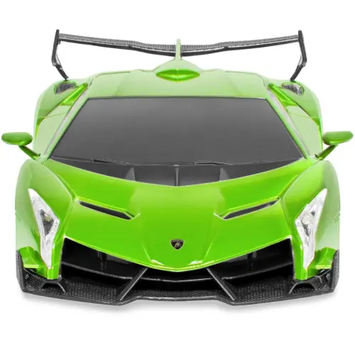 Best Choice Products 1/24 litsenziyalangan RC Lamborghini Veneno Sport poygasi mashinasi 2.4GHz masofadan boshqarish pulti bilan - yashil rang - 3