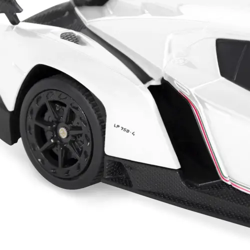 Best Choice Products 1/24 Officially Licensed RC Lamborghini Veneno Sport гоночный автомобиль с пультом дистанционного управления 2,4 ГГц - белый - 1