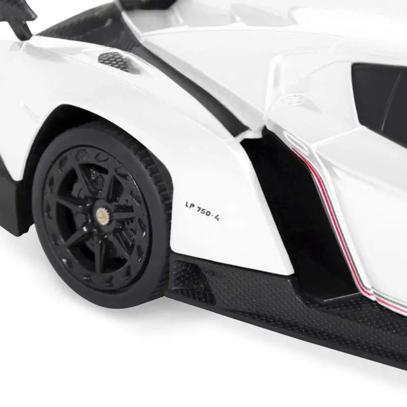 Best Choice Products 1/24 Officially Licensed RC Lamborghini Veneno Sport гоночный автомобиль с пультом дистанционного управления 2,4 ГГц - белый - BEST CHOICE PRODUCTS