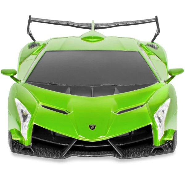 Best Choice Products 1/24 Officially Licensed RC Lamborghini Veneno Sport Racing Car w/ 2.4GHz Remote Control - Lime Green - 4