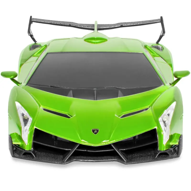 Best Choice Products 1/24 Officially Licensed RC Lamborghini Veneno Sport Racing Car w/ 2.4GHz Remote Control - Lime Green - 3