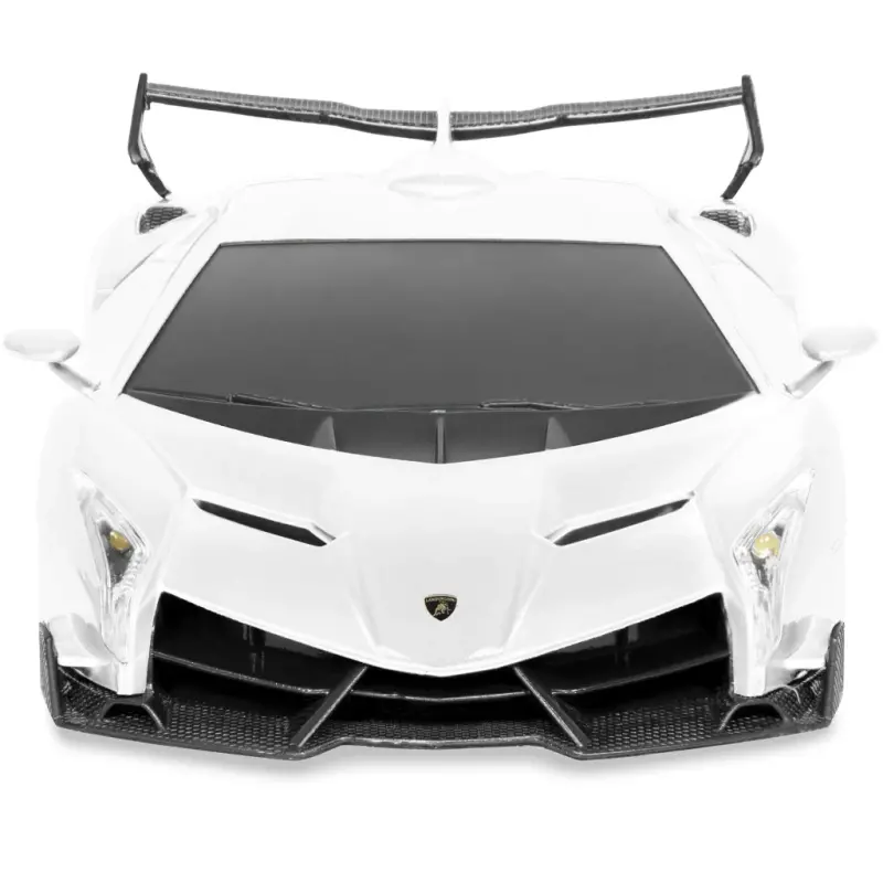 Best Choice Products 1/24 Officially Licensed RC Lamborghini Veneno Sport Racing Car w/ 2.4GHz Remote Control - White - 4