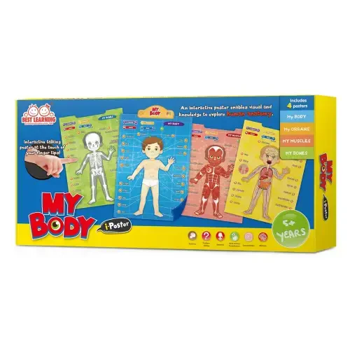 BEST LEARNING i-Poster My Body-Educational Anatomy Toy for Kids 5 to12 Years Christmas Gift 4 in 1 - 1