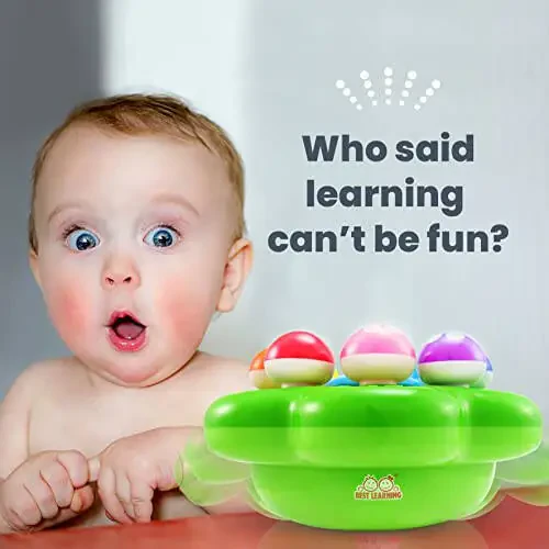 BEST LEARNING Mushroom Garden - Interactive Educational Light-Up Toddler Toys for 1 to 3 Years Old Infants & Toddlers - Colors, Numbers, Games & Music for Kids - Ideal Baby Toy Birthday Gift - 2