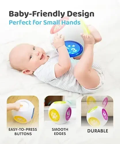 BEST LEARNING Learning Cube - Educational Musical Activity Center Block for Infants Babies Toddlers 6-12 Month and up - Toys for 1 Year Old - First Birthday Present for Boy and Girl - 5