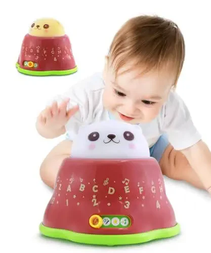 BEST LEARNING Whack and Learn Mole - Educational Interactive Light-Up Toy for Infants Babies Toddlers for 6 Month and up - First Baby Boy or Baby Girl Birthday Gift - 1