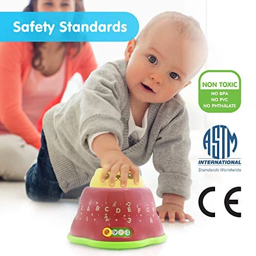 BEST LEARNING Whack and Learn Mole - Educational Interactive Light-Up Toy for Infants Babies Toddlers for 6 Month and up - First Baby Boy or Baby Girl Birthday Gift - BEST (1)