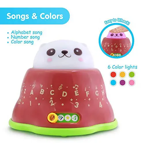 BEST LEARNING Whack and Learn Mole - Educational Interactive Light-Up Toy for Infants Babies Toddlers for 6 Month and up - First Baby Boy or Baby Girl Birthday Gift - 4