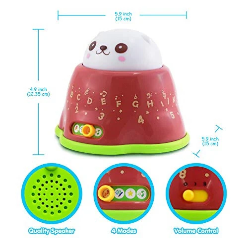 BEST LEARNING Whack and Learn Mole - Educational Interactive Light-Up Toy for Infants Babies Toddlers for 6 Month and up - First Baby Boy or Baby Girl Birthday Gift - 6