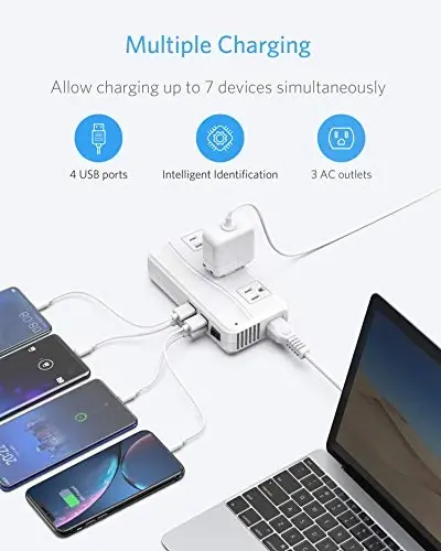BESTEK 220v to 110v Voltage Converter, US to Europe Converter for Hair Straightener/Curling Iron, Power Converter for European Travel, (EU/UK/AU/JP/India/South Africa Universal Plug Adapter) - 3