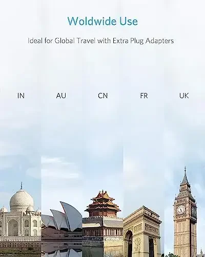 BESTEK Xalqaro Quvvat Adapteri 250W, 220V dan 110V ga Pasaytiruvchi Sayohat Voltaj Konvertori 4 Portli USB bilan, Shu jumladan AQSh/AU/EU/UK//Hindiston/Janubiy Afrika vilkasi Adapteri (Qizil) - BESTEK (1)