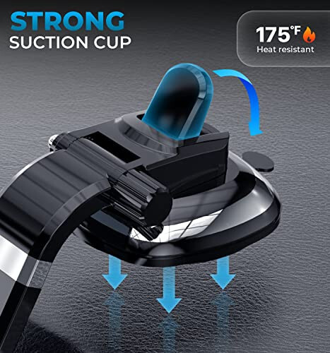 Bestrix SmartClamp Car Phone Mount | Dashboard Cell Phone Car Phone Holder Compatible with iPhone 13 12 11 Pro, Xr, Xs, XS MAX,XR,X, Galaxy S20 Note 20 Ultra & All Smartphones - 3