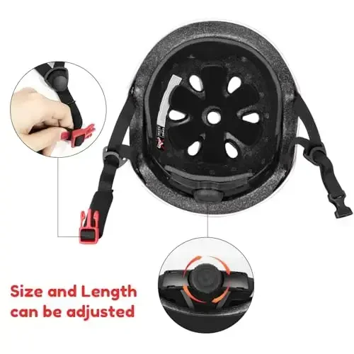 Besttravel bolalar dubulg'asi, yosh bolalar uchun sozlanishi mumkin bo'lgan bolalar 3-8 yoshdagi o'g'il bolalar uchun ko'p sport xavfsizligi - 5