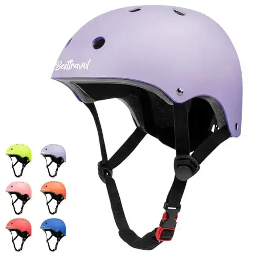 Besttravel Kids Helmet, Toddler Adjustable Kids Ages 3-8 Years Old Boys Girls Multi-Sports Safety - BESTTRAVEL