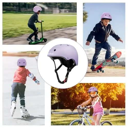 Besttravel Kids Helmet, Toddler Adjustable Kids Ages 3-8 Years Old Boys Girls Multi-Sports Safety - 2