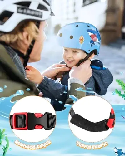 Besttravel Kids Helmet, Toddler Adjustable Kids Ages 3-8 Years Old Boys Girls Multi-Sports Safety - 6