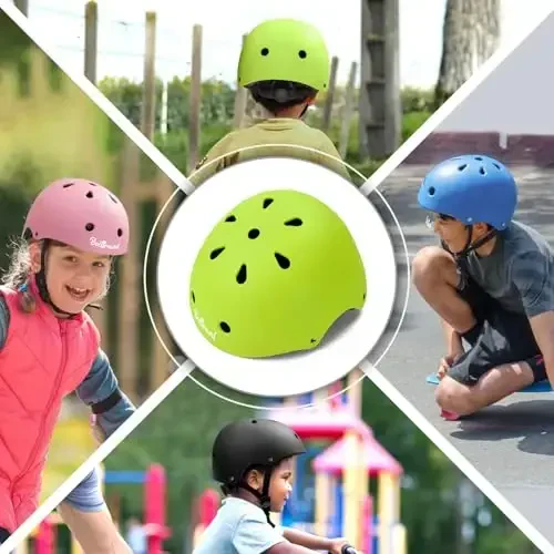 Besttravel Kids Helmet, Toddler Adjustable Kids Ages 3-8 Years Old Boys Girls Multi-Sports Safety - 3