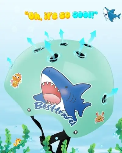 Besttravel Kids Helmet, Toddler Adjustable Kids Ages 3-8 Years Old Boys Girls Multi-Sports Safety - 4