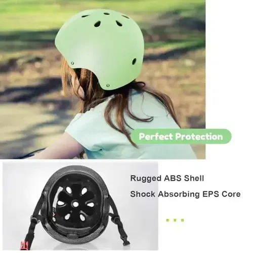 Besttravel Kids Helmet, Toddler Adjustable Kids Ages 3-8 Years Old Boys Girls Multi-Sports Safety - 3