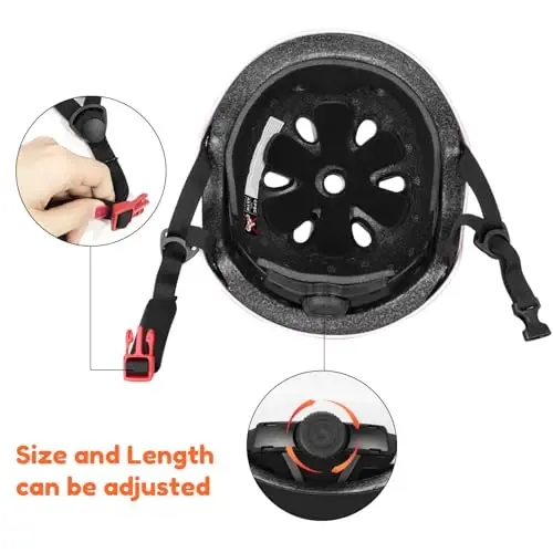 Besttravel Kids Helmet, Toddler Adjustable Kids Ages 3-8 Years Old Boys Girls Multi-Sports Safety - 5