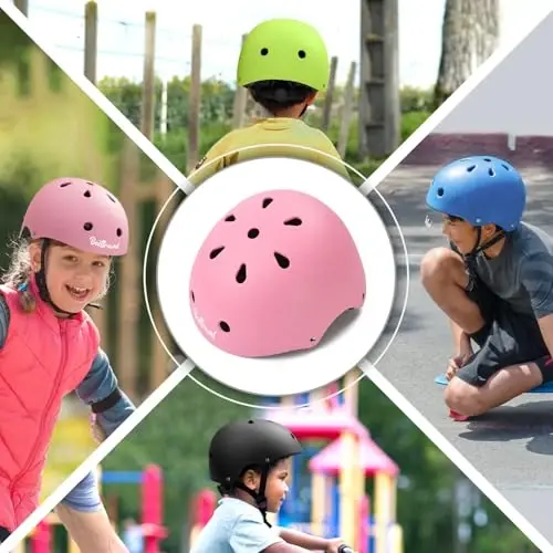 Besttravel Çocuk Kaskı, Yeni Yürümeye Başlayan Ayarlanabilir Çocuk Yaşları 3-8 Yaş Erkek Kız Çocuk Çoklu Spor Güvenliği - 3