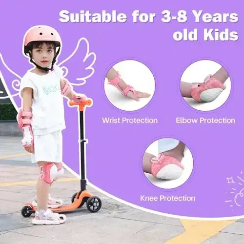 Besttravel Kids Helmet, Toddler Adjustable Kids Ages 3-8 Years Old Boys Girls Multi-Sports Safety - 4