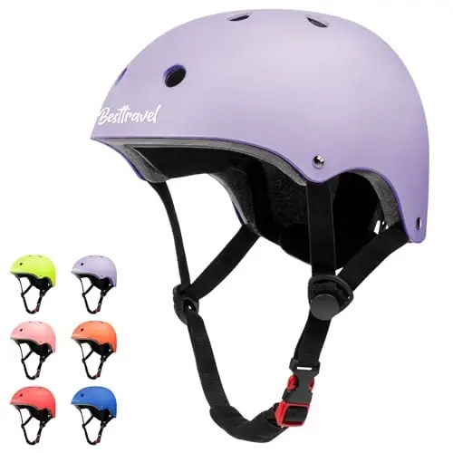 Besttravel Kids Helmet, Toddler Adjustable Kids Ages 3-8 Years Old Boys Girls Multi-Sports Safety - 1