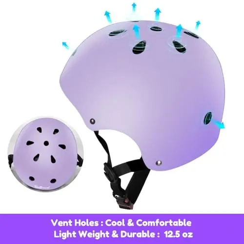 Besttravel Kids Helmet, Toddler Adjustable Kids Ages 3-8 Years Old Boys Girls Multi-Sports Safety - 4