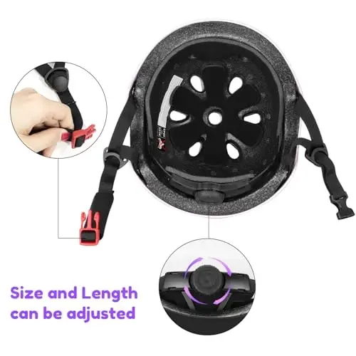 Besttravel Kids Helmet, Toddler Adjustable Kids Ages 3-8 Years Old Boys Girls Multi-Sports Safety - 5