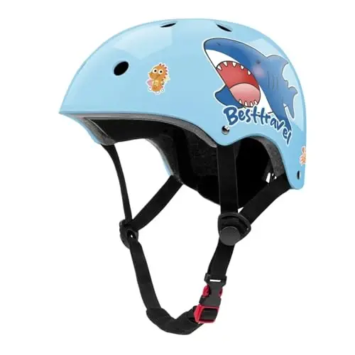 Besttravel Kids Helmet, Toddler Adjustable Kids Ages 3-8 Years Old Boys Girls Multi-Sports Safety 