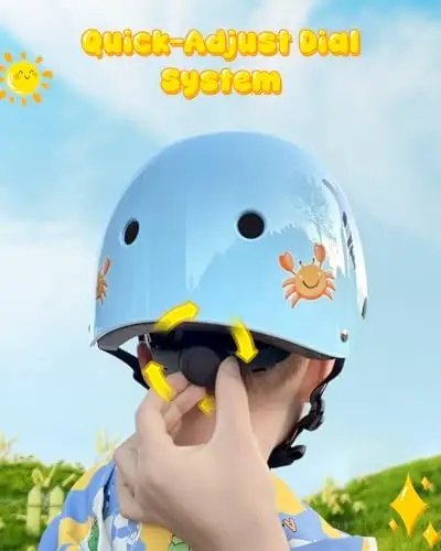 Besttravel Kids Helmet, Toddler Adjustable Kids Ages 3-8 Years Old Boys Girls Multi-Sports Safety - 5