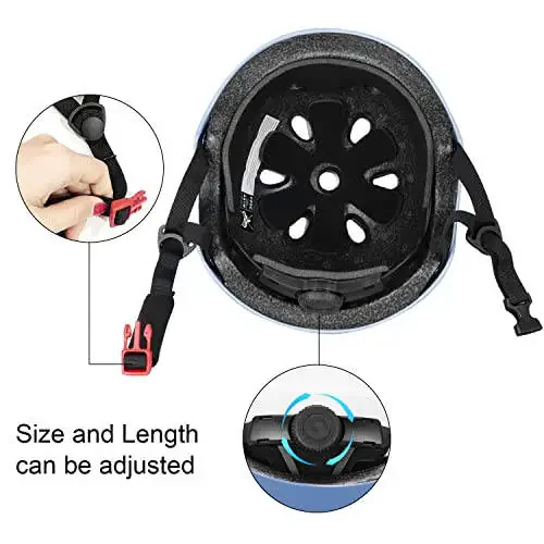 Besttravel Kids Helmet, Toddler Helmet Adjustable Toddler Bike Helmet Ages 3-8 Years Old Boys Girls Multi-Sports Safety - 5