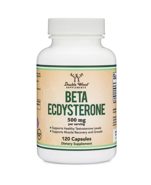 Beta Ecdysterone - 120 Capsules, 500 mg Servings, No Color - 1