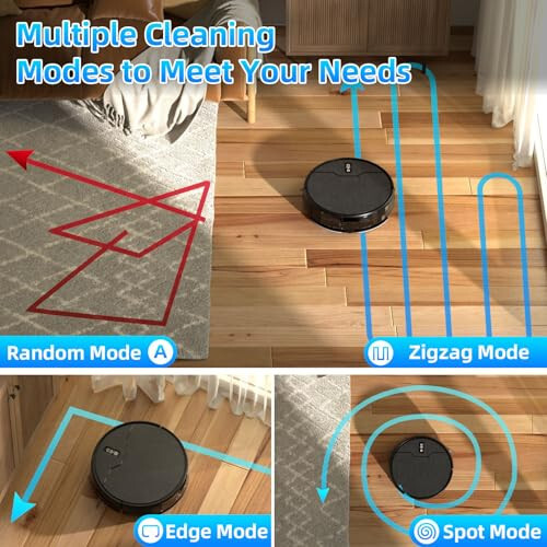 Betboyles Robot Vacuum and Mop Combo, Robot Vacuum Cleaner, 6 Cleaning Modes, Large Capacity Water Tank Dustbin, Self-Charging, WiFi/App/Alexa, Ideal for Hard Floor, Carpet, Pet Hair - 3