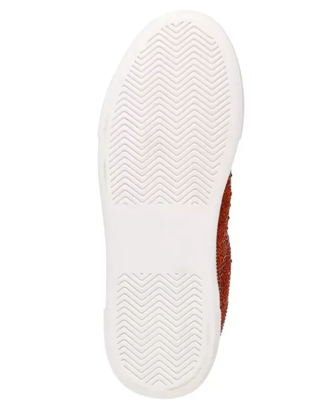 Betsey Johnson Sidny Lace-Up Rhinestone Platform Sneakers - 5