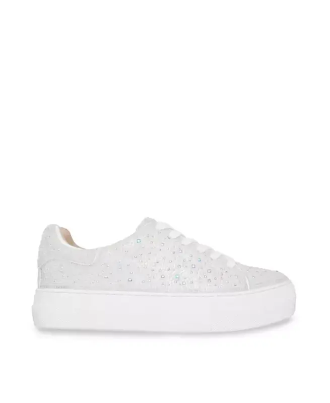 Betsey Johnson Sidny Bağcıklı Rhinestone Platform Spor Ayakkabı - 2