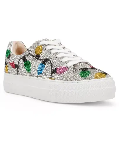 Betsey Johnson Women's Sidny Platform Sneakers - Multi Lights - 1