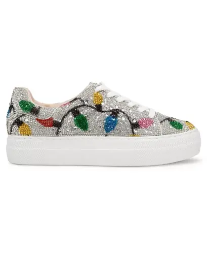 Betsey Johnson Women's Sidny Platform Sneakers - Multi Lights - BETSEY JOHNSON (1)