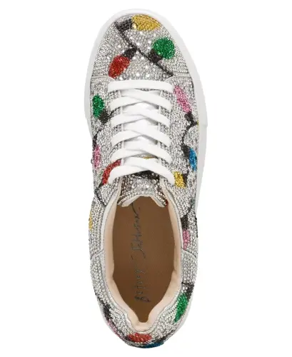 Betsey Johnson Women's Sidny Platform Sneakers - Multi Lights - 4