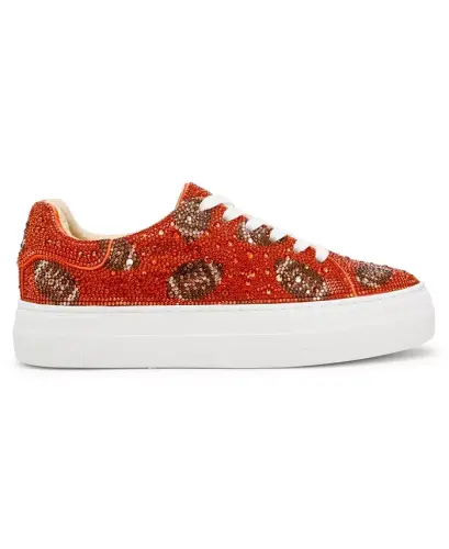 Betsey Johnson Women's Sidny Platform Sneakers - Orange Football - BETSEY JOHNSON (1)